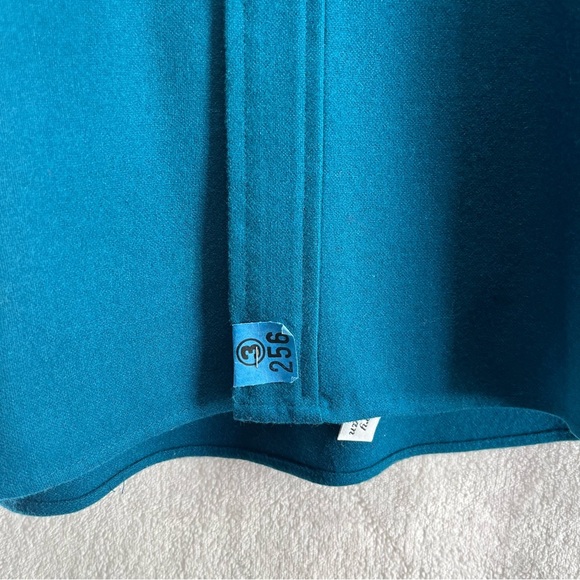 Vintage Pendleton Lobo Long Sleeve Shirt Blue Medium Elbow Patch Pure Wool - Picture 6 of 12